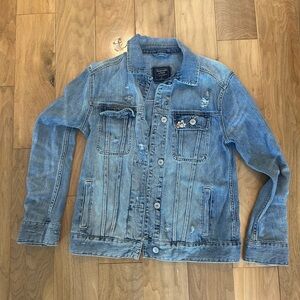 Abercrombie Distressed Blue Denim Jacket
